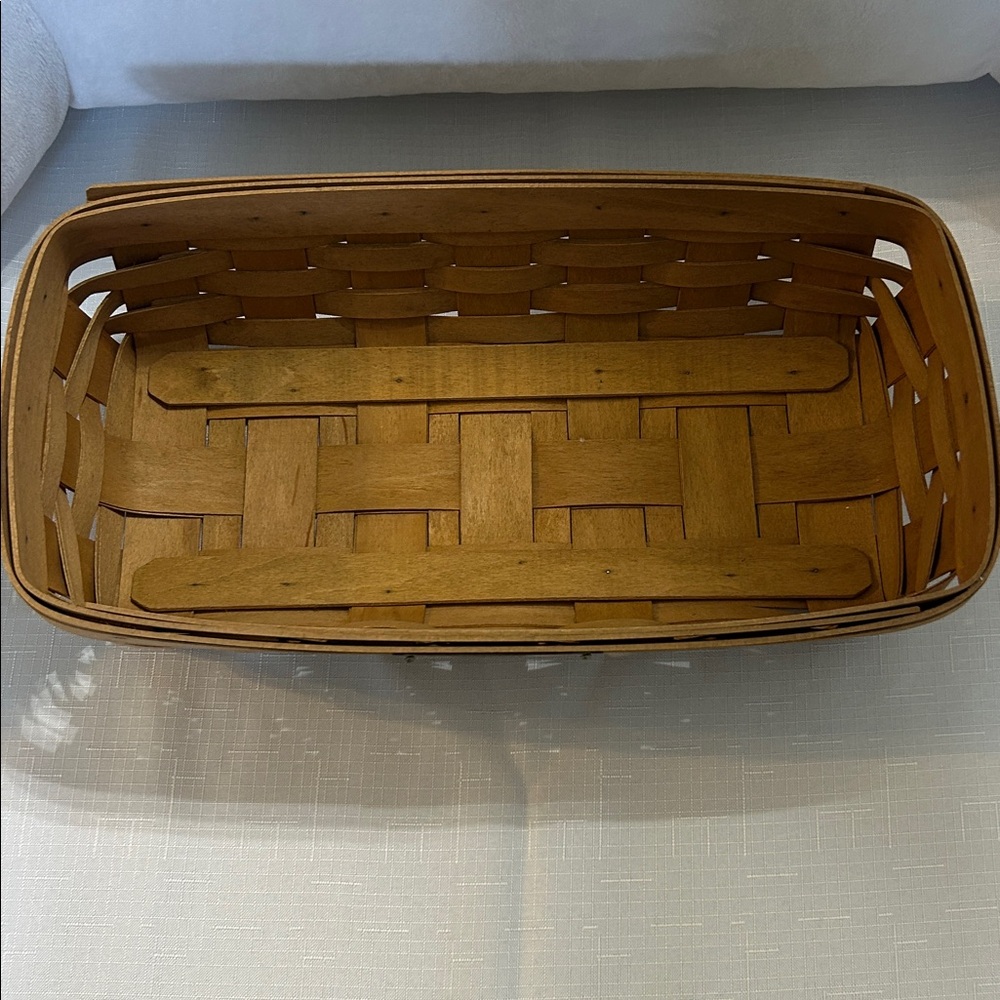 Longaberger Brown Woven Mail Basket - Picture 2 of 11